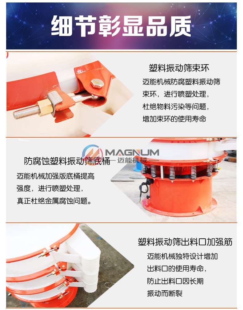 氨基葡萄糖塑料振動(dòng)篩細(xì)節(jié)圖